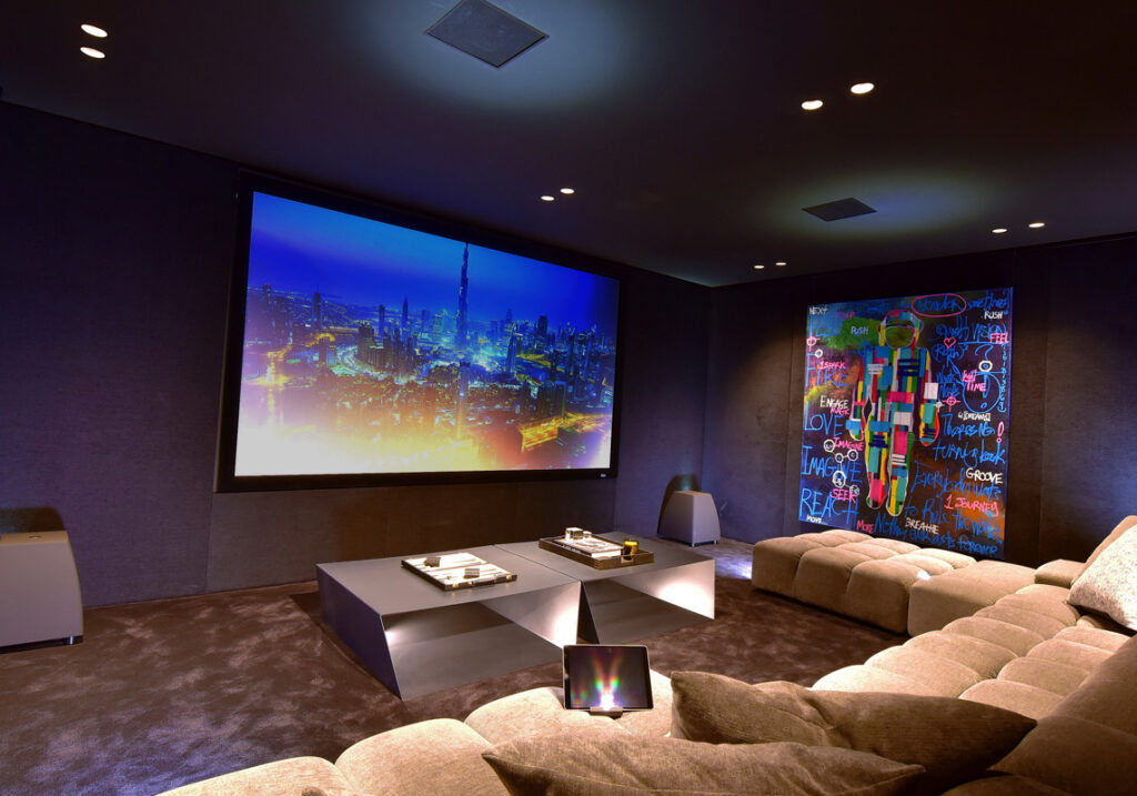 Showing an example of a Home Theatre Installation in Sydney Australia