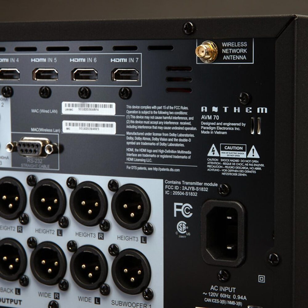Anthem AVM 70V AV Processor at Len Wallis Audio