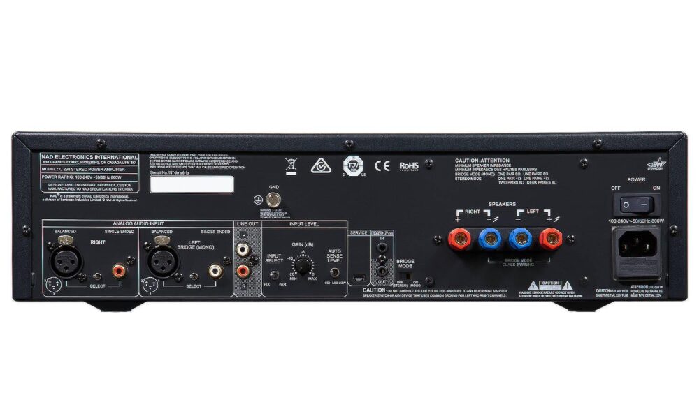 NAD C 298 Stereo Power Amplifier at Len Wallis Audio in Lane Cove