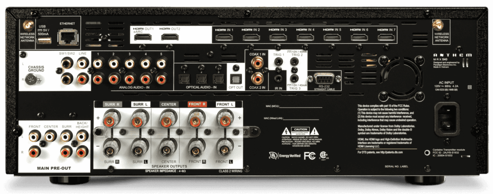Anthem MRX 540 8K AV Receiver at Len Wallis Audio