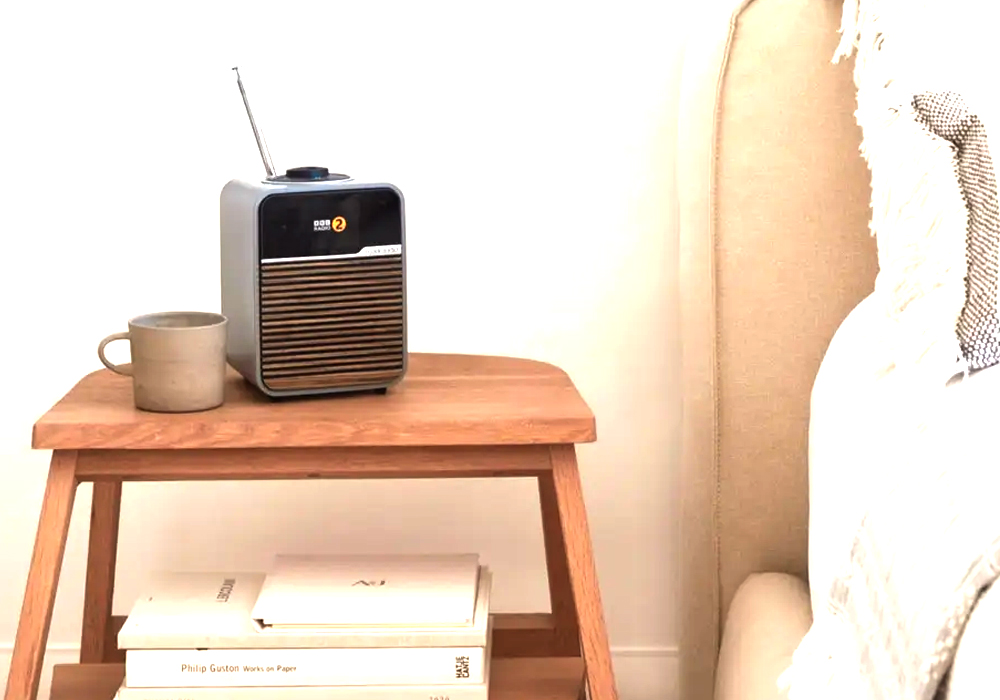 A picture of the Ruark RS Smart Radio in a Bedroom Setting