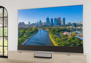VividStorm Motorised Laser TV Cabinet at Len Wallis Audio in Lane Cove