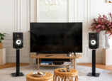 Triangle Capella Powered Bookshelf Speakers in black at Len Wallis Audio in Sydney