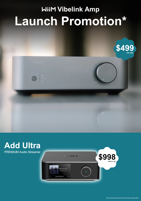 WiiM Vibelink Amp Launch Promotion at Lane Wallis Audio in Lane Cove