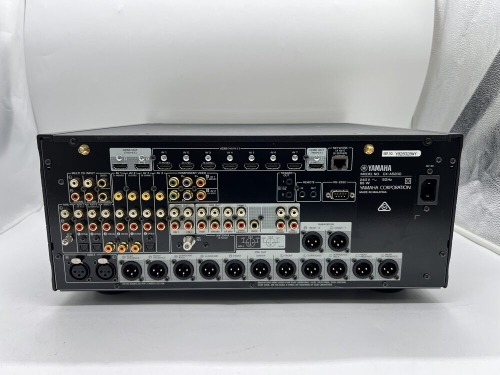 Pre-Owned Yamaha Aventage CX-A5200 AV Pre-Amplifier and MX-A5200 Power Amplifier Bundle at Len Wallis Audio in Lane Cove