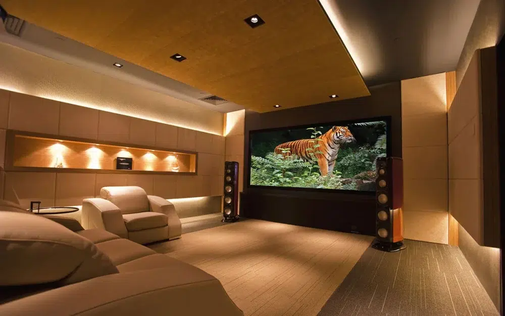 Screen Technics Cinemasnap 100 inch 16 by 9 Projector Screen at Len Wallis Audio in Lane Cove