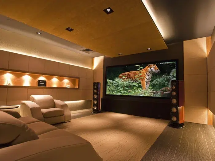 Screen Technics Cinemasnap 100 inch 16 by 9 Projector Screen at Len Wallis Audio in Lane Cove