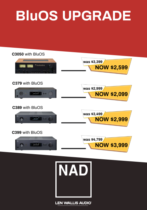 NAD Instant BLUOS Upgrade EOFY Campaign at Len Wallis Audio in Lane Cove