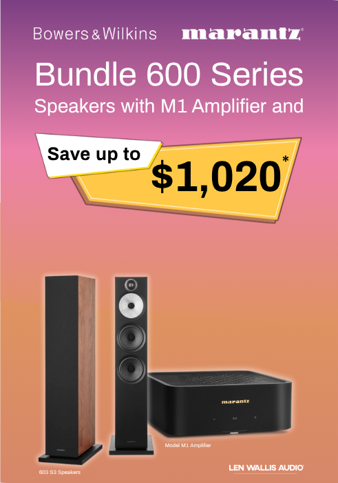 Bowers and Wilkins Marantz Perfect Hi-Fi Pairing at Len Wallis Audio in Lane Cove