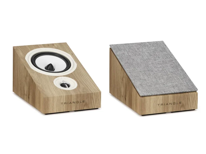 Triangle Borea BRA1 Atmos Speakers at Len Wallis Audio Light oak