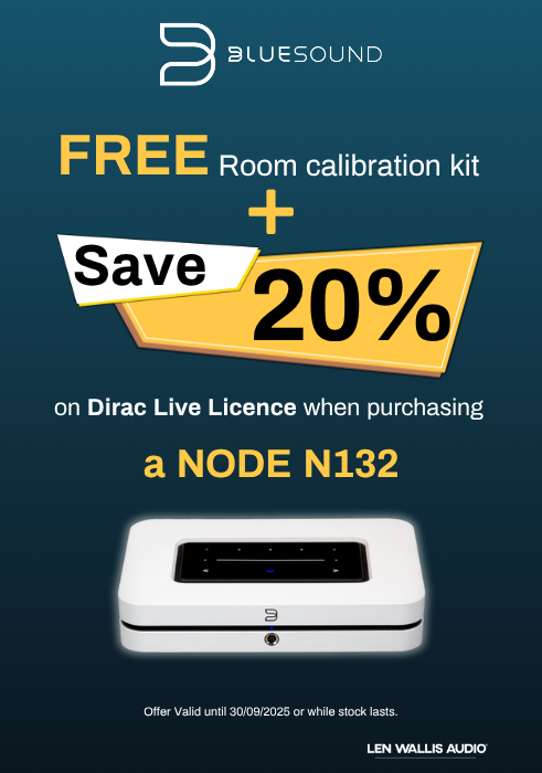 Bluesound NODE N132 Exclusive Offer with Free Room Calibration at Len Wallis Audio in Lane Cove