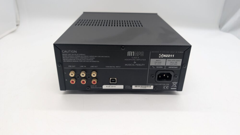 Musical Fidelity M1HPAP Headphone Amplifier at Len Wallis Audio
