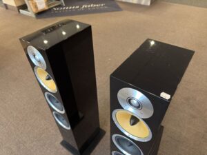 Bowers and Wilkins CM8 Floorstanding Speakers at Len Wallis Audio’s Lane Cove showroom