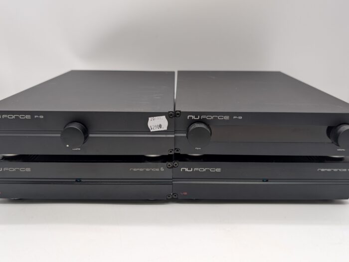 NuForce Reference 9 V2 Mono Amplifiers and P-9 Preamplifier at Len Wallis Audio in Lane Cove